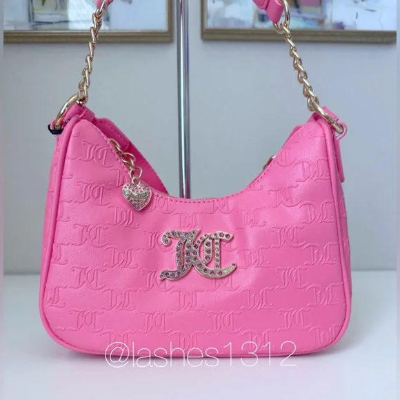 Juicy Couture Pink Handbag and Pouch Set - Picture 2 of 7